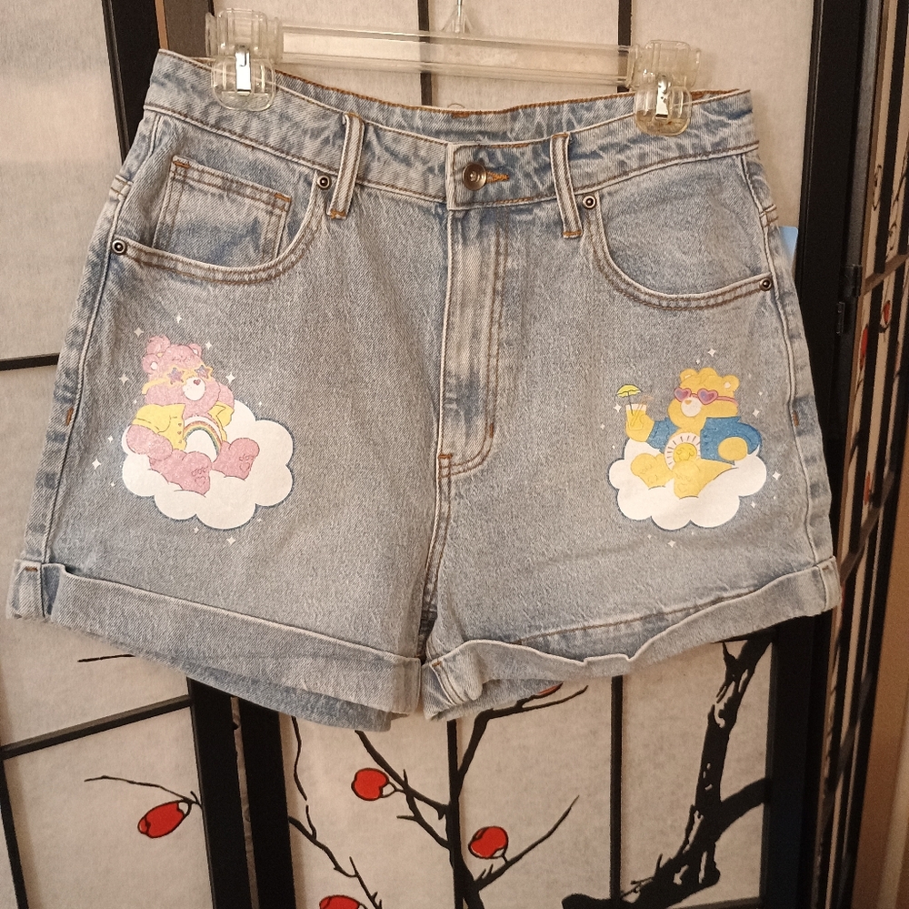 🆕 CARE BEAR Denim Shorts 9